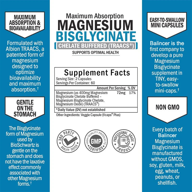 Magnesium Bisglycinate - Maximum Absorption