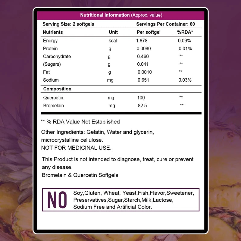 Bromelain Natural Digestive