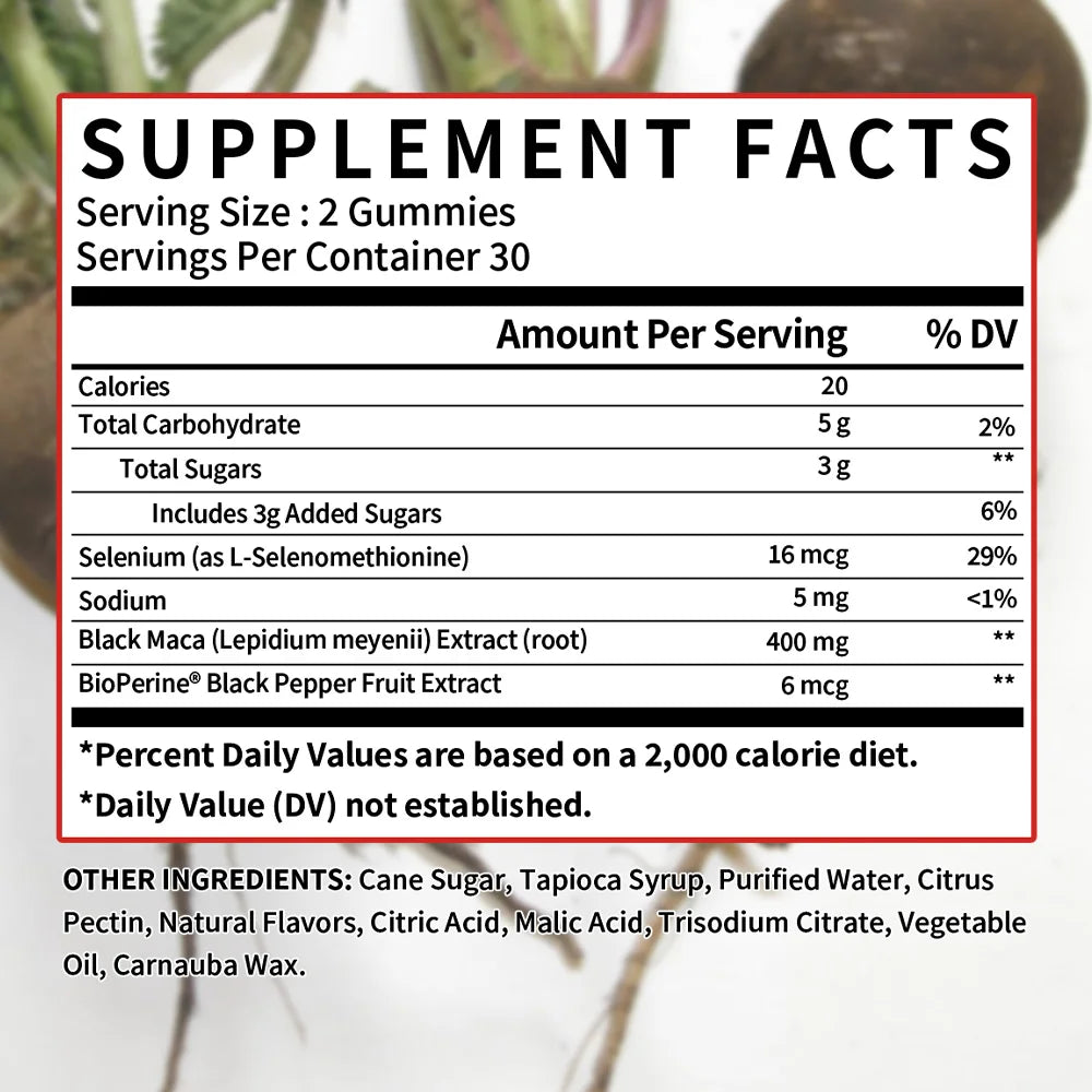 Black Maca Gummies