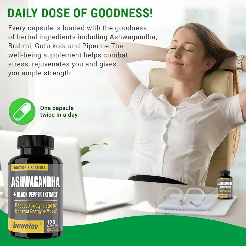 Ashwagandha + Black Pepper Extract