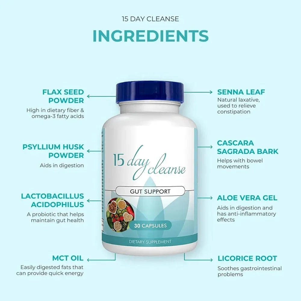 15-day Intestinal Cleansing and Detoxifying Capsules