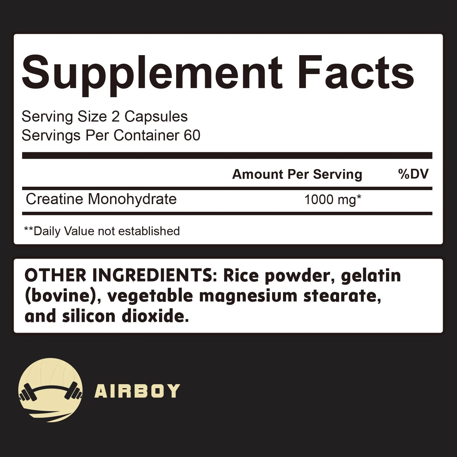 Micronized Creatine Capsules
